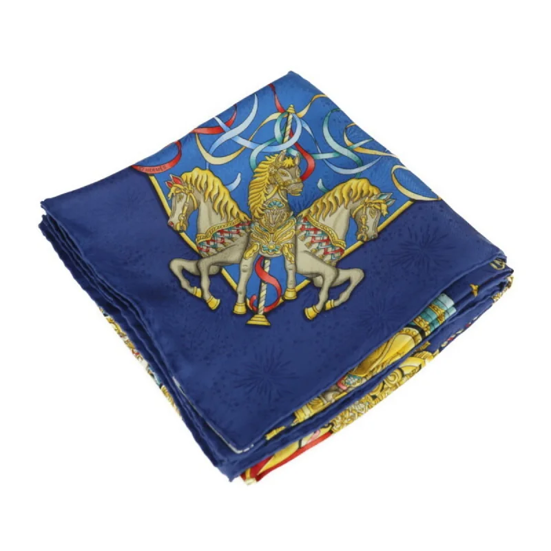 Hermes blue  Silk Scarf (Pre-Owned)