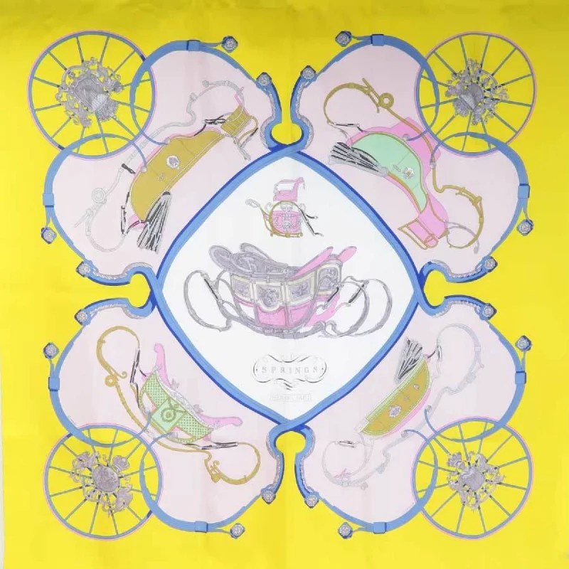 Hermes  yellow Silk Scarf (Pre-Owned)