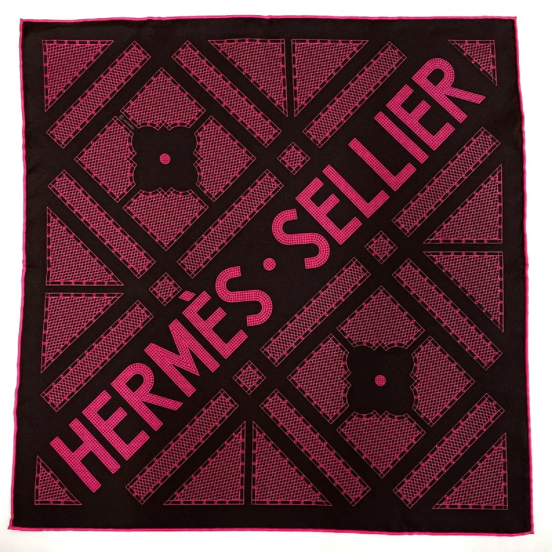 Hermes  pink Silk Scarf (Pre-Owned)