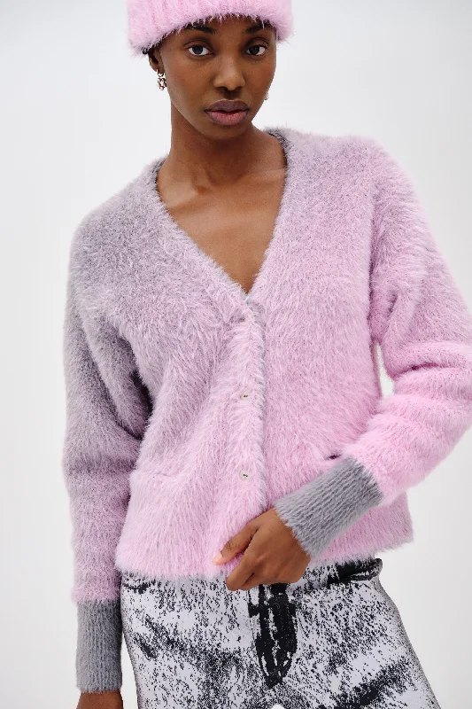 OZZY FAUX FUR OVERSIZED CARDIGAN