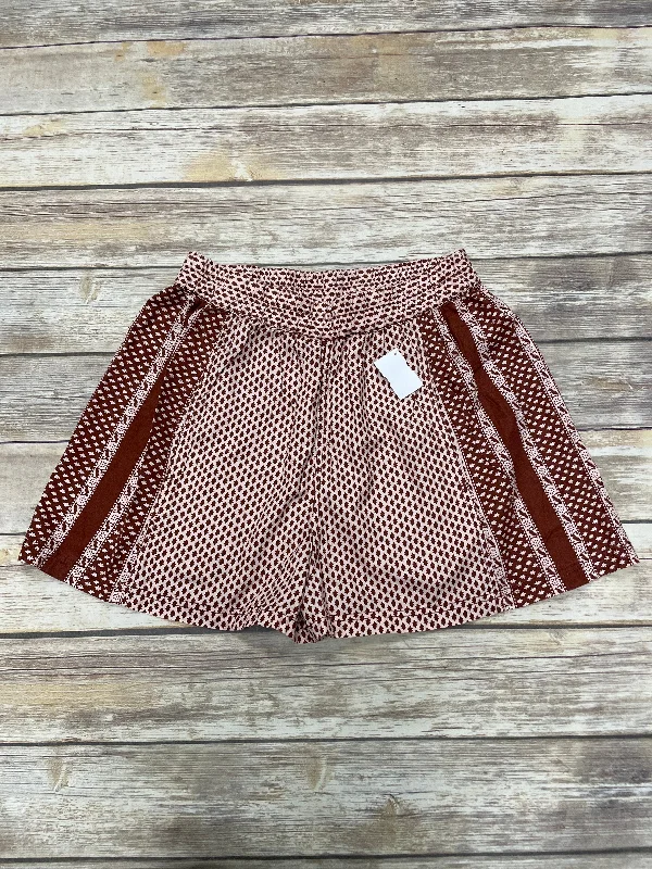 Shorts By Free People In Brown & Cream, Size: L