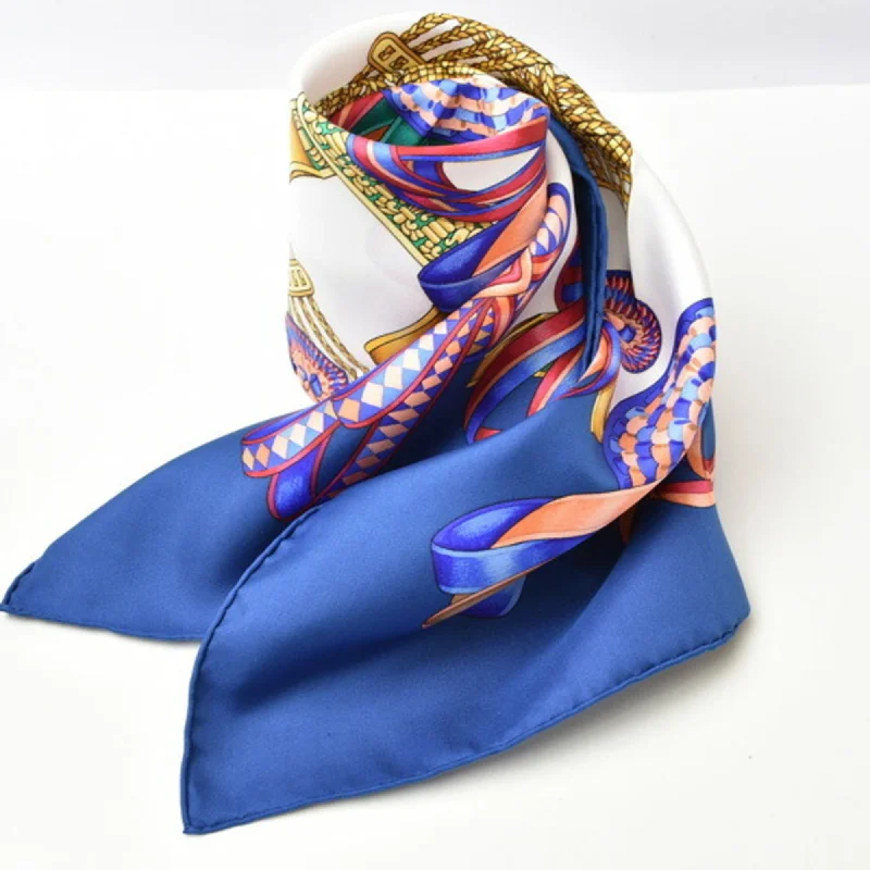 Hermes blue  Silk Scarf (Pre-Owned)