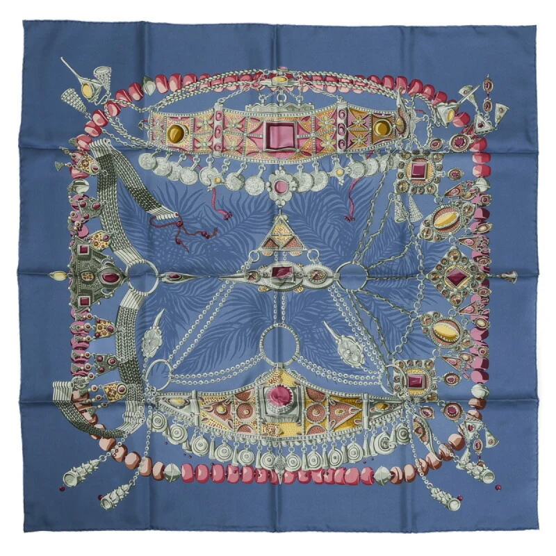 Hermes blue  Silk Scarf (Pre-Owned)