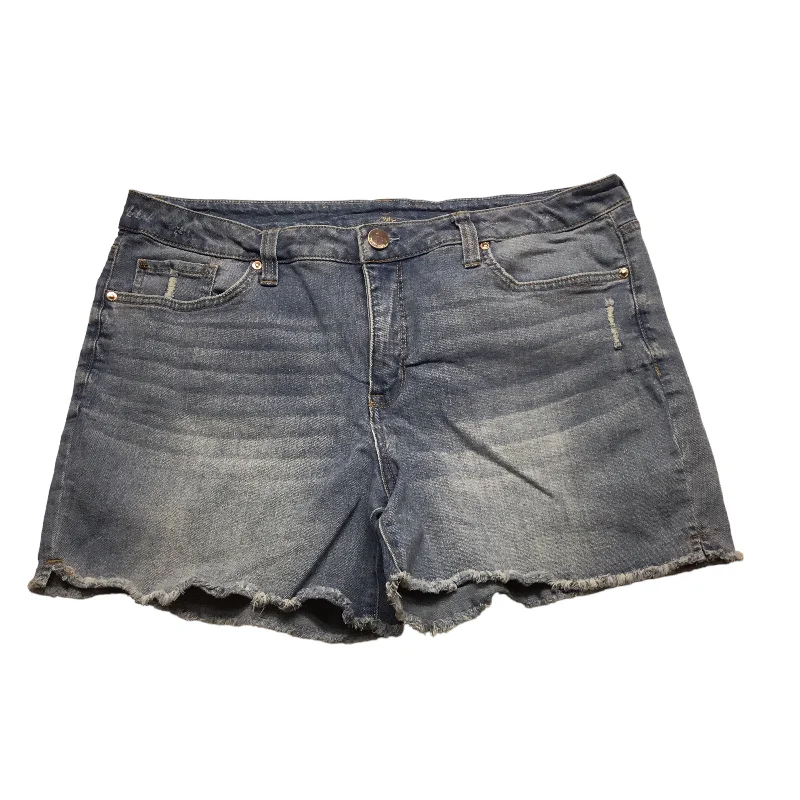 Shorts By Seven 7 In Blue Denim, Size: 16