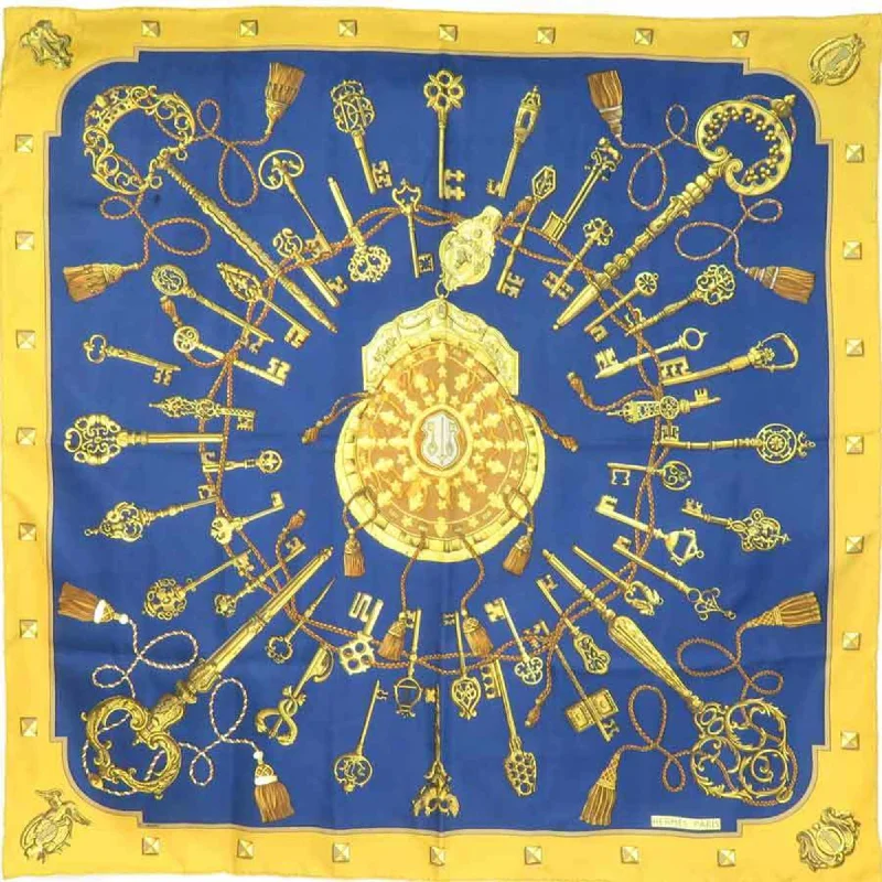 Hermes  Navy Silk Scarf (Pre-Owned)