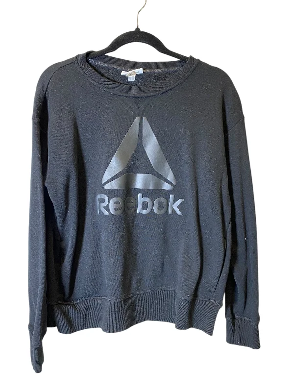 Sweatshirt Crewneck By Reebok In Black, Size: M