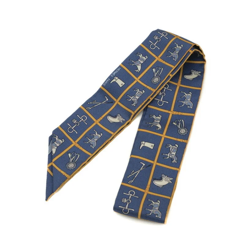 Hermes Twilly  blue  Scarf