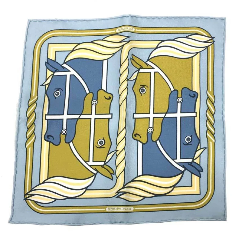 Hermes blue Jean  Silk Scarf (Pre-Owned)