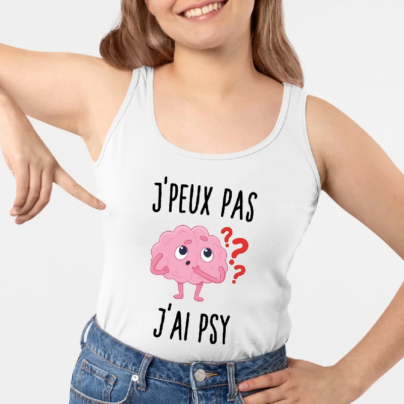 Débardeur Femme J'peux pas j'ai psy