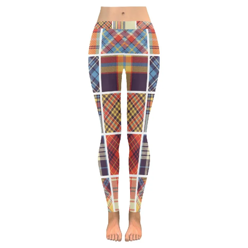 Zenzzle tartan set print on womens Yoga outdoor Leggings plus size:XXS-5XL