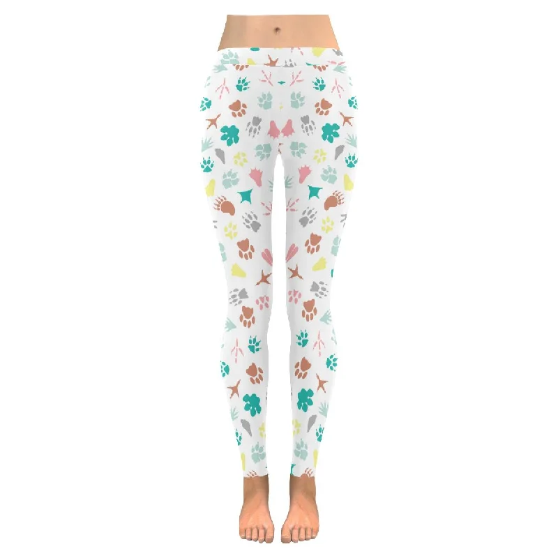 Zenzzle animal footprints womens Yoga outdoor Leggings plus size:XXS-5XL