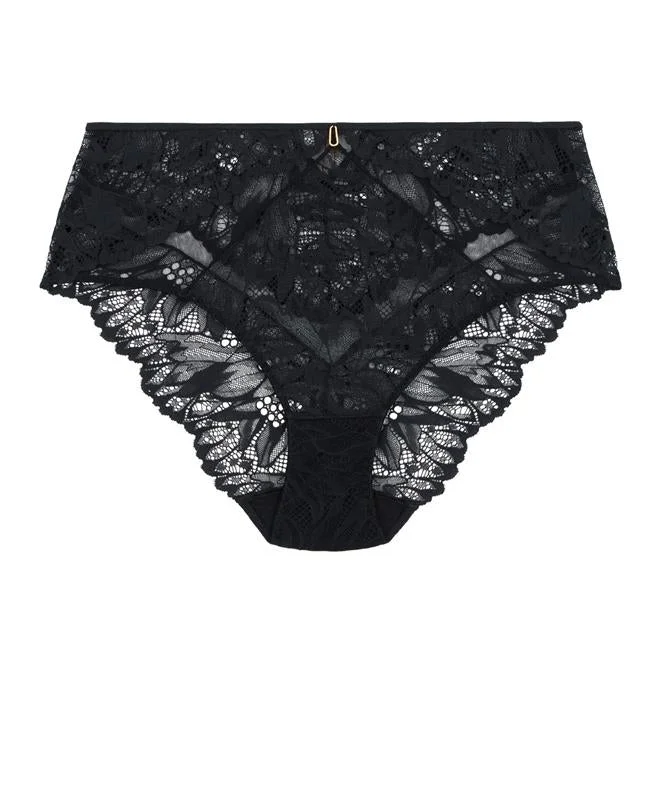 Aubade Flowermania High-waist brief Noir