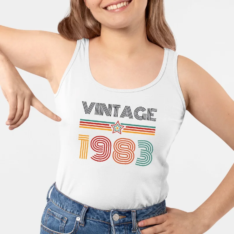 Débardeur Femme Vintage année 1983