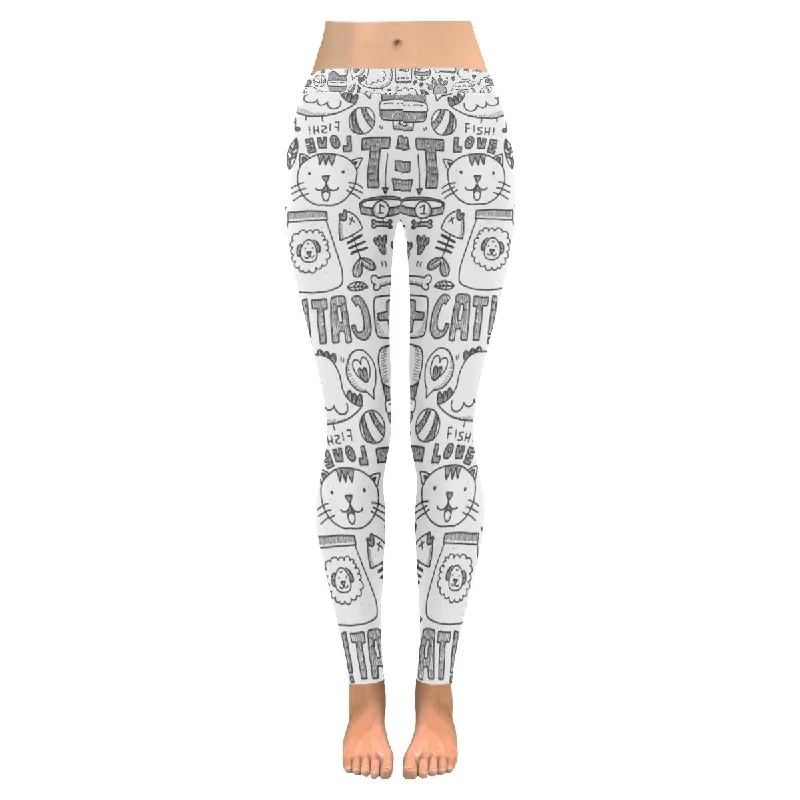 womens Graphic Doodle pet print on Low Rise outdoor plus size Leggings XXS-5XL