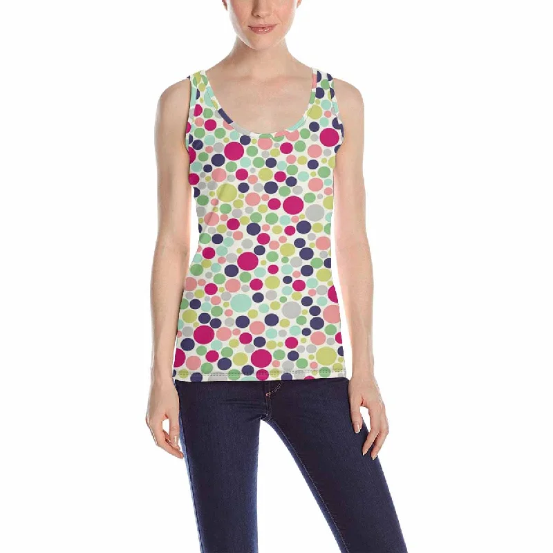 Womens Tank Tops print with colorful blots