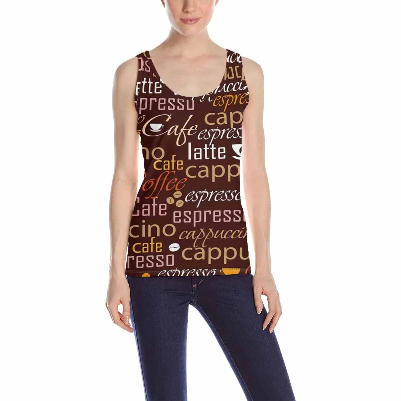 Womens Tank Tops print with Coffee name