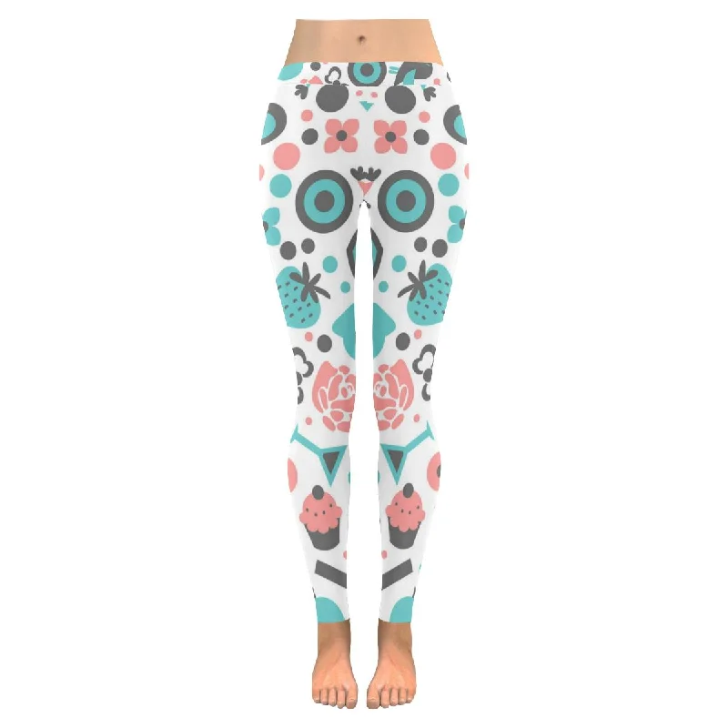 Zenzzle Sweet cat print on Low Rise Womens outdoor Leggings size:XXS-5XL