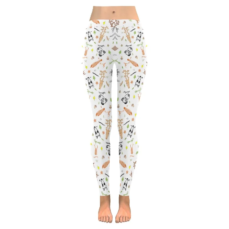 Womens funny pattern print on low rise outdoor leggings plus size:XXS-5XL