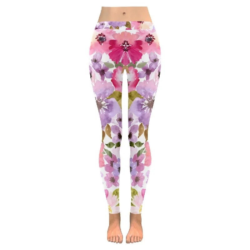 Zenzzle Beautiful floral Low Rise Womens outdoor Leggings plus size:XXS-5XL