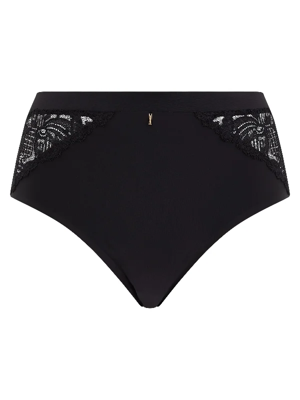 Chantelle Orangerie Dream High-Waisted Full Brief Black