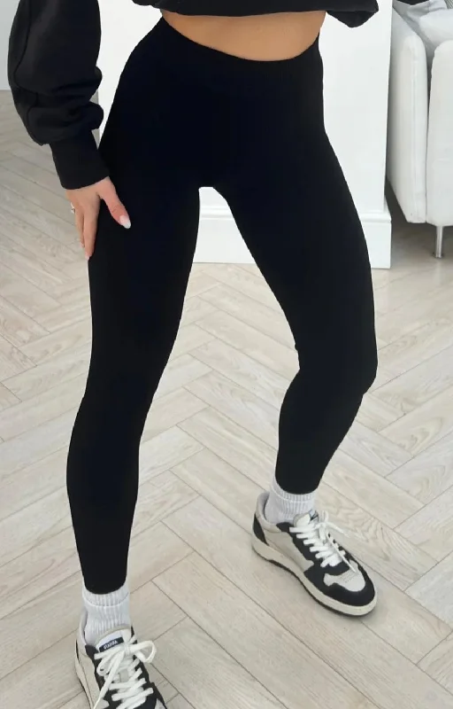 RIBBED LEGGINGS