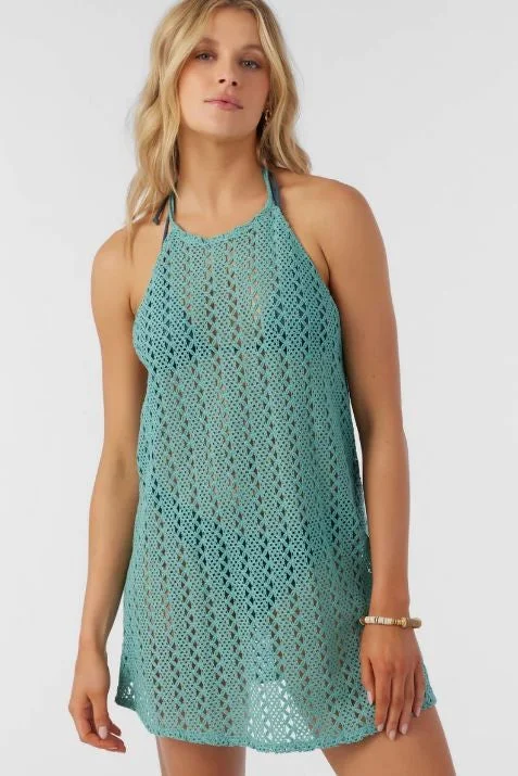 O'neill Cover-Ups Crochet Cover-Up Halter Neck