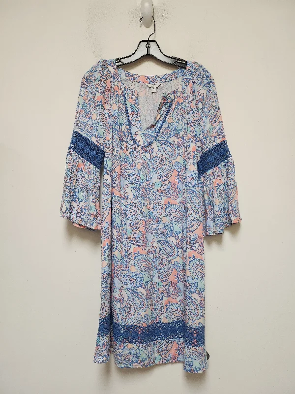 Paisley Print Dress Casual Short Crown And Ivy, Size M