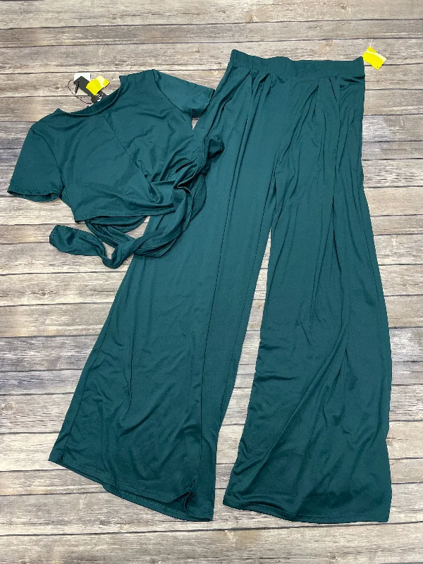 Pants Set 2pc By Fashion Nova In Green, Size: L