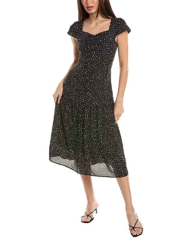 Avantlook Polka Dot Midi Dress