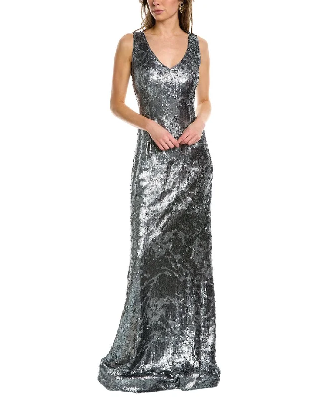 Rene by Rene Ruiz Sequin Gown