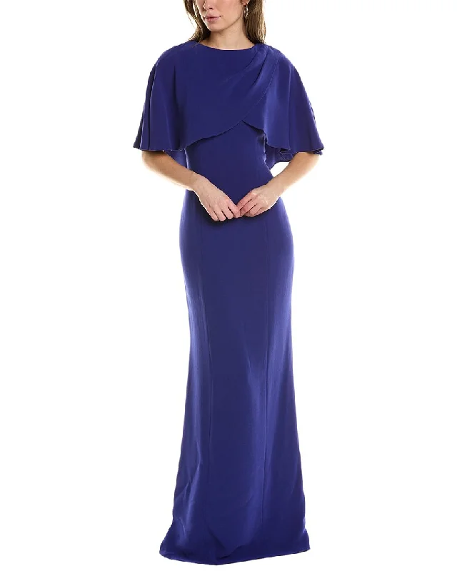 Teri Jon by Rickie Freeman Capelet Gown