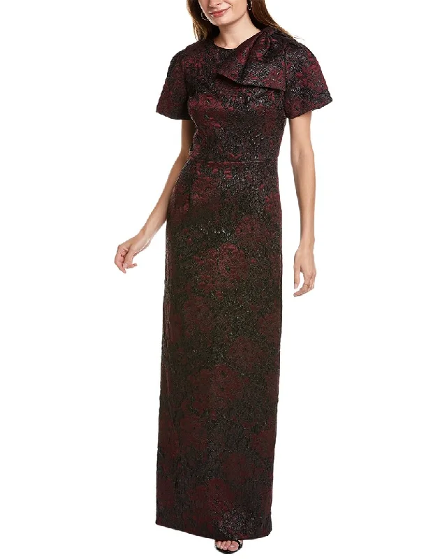 Teri Jon by Rickie Freeman Jacquard Gown