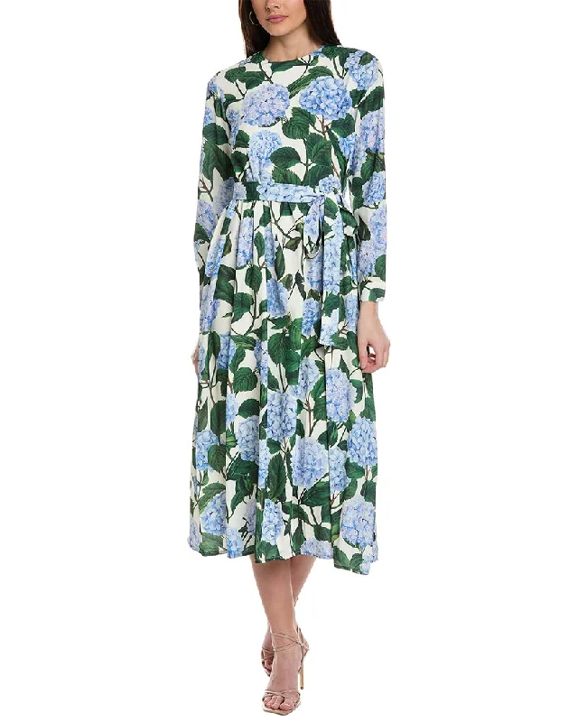 YAL New York Printed Midi Dress