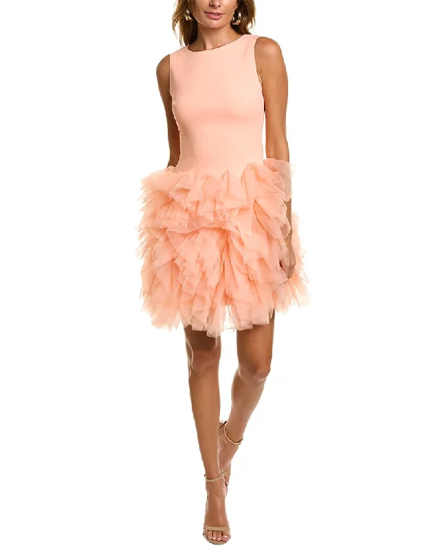 Badgley Mischka Tulle Skirt Cocktail Dress