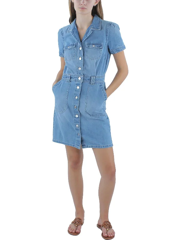 Womens Denim Mini Dress