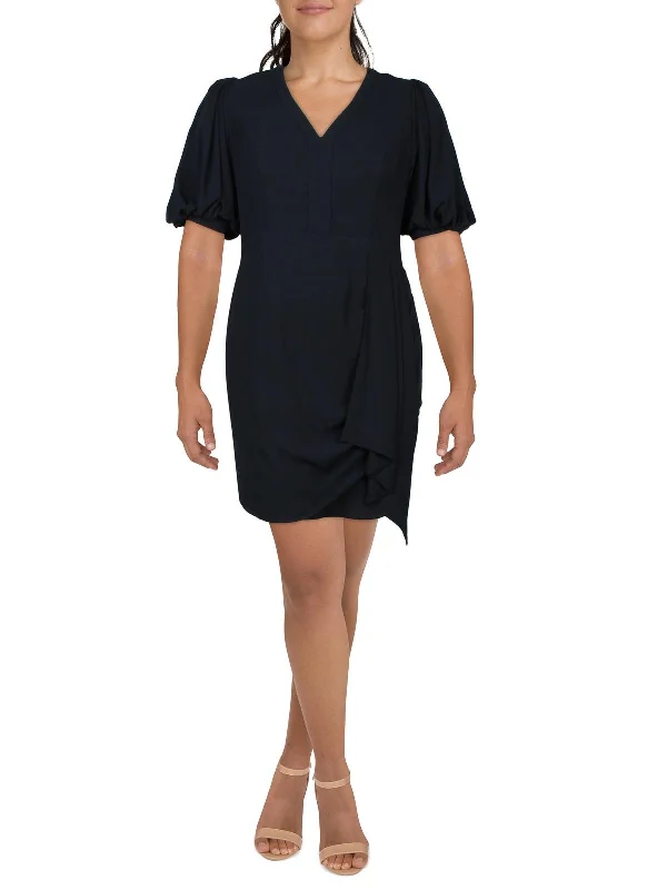 Womens Chiffon Short Mini Dress