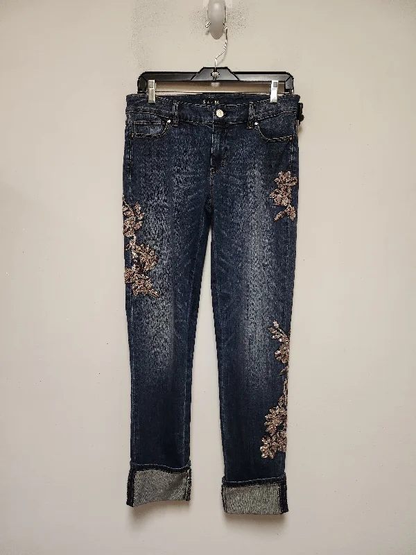 Blue Denim Jeans Straight White House Black Market, Size 4