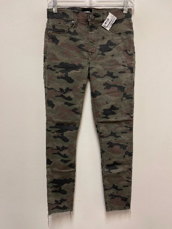 Camouflage Print Jeans Skinny Hudson, Size 2