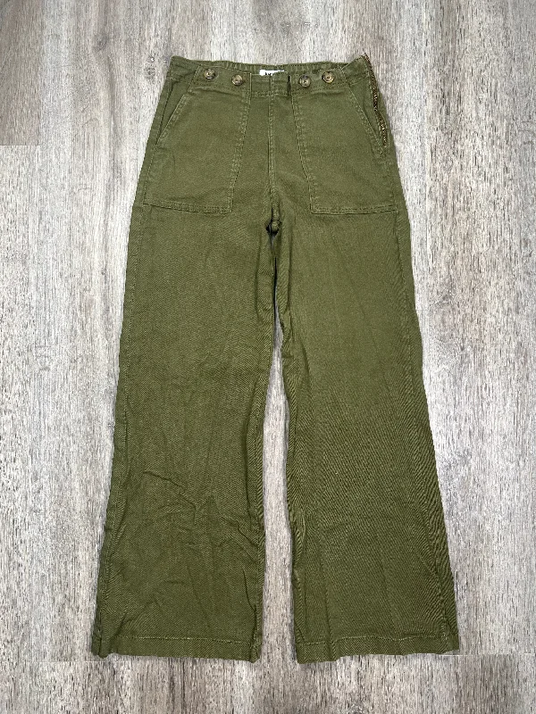 Green Denim Jeans Wide Leg Kensie, Size 8