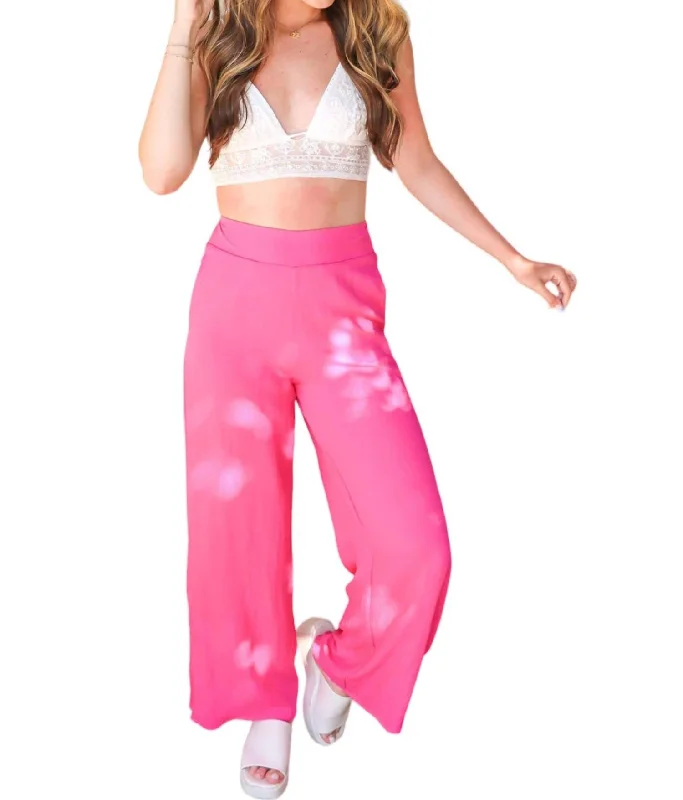 Blossoming Pants In Fuchsia