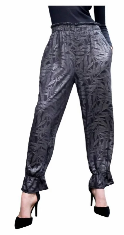 Pablo Pants In Metallic Fern