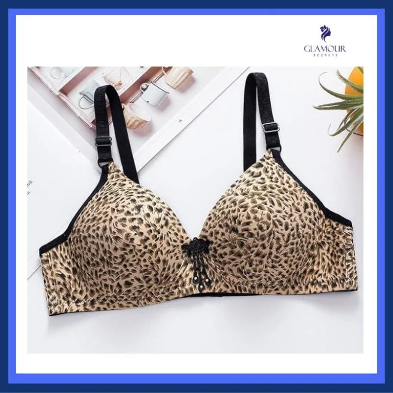 Cheetah Print Thin padded Bra